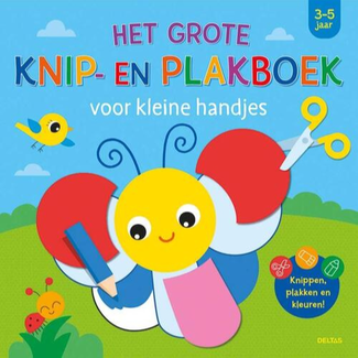 Deltas Boeken, Kleurboeken - Het grote knip- en plakboek voor kleine handjes (3-5 jr.)