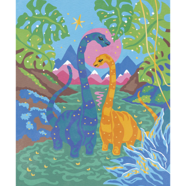 Janod Atelier - Verven op nummer - Dinosaurussen