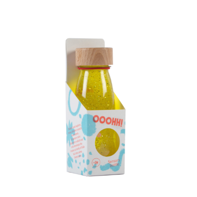 Petit Boum Sensorische fles - Sensory Bottle, Geel