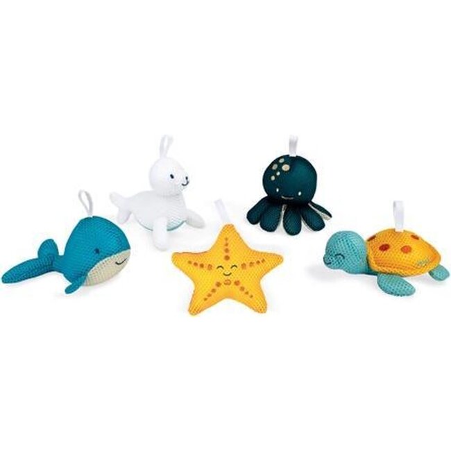 Janod Badspeelgoed - Badvriendjes Spons, assorti