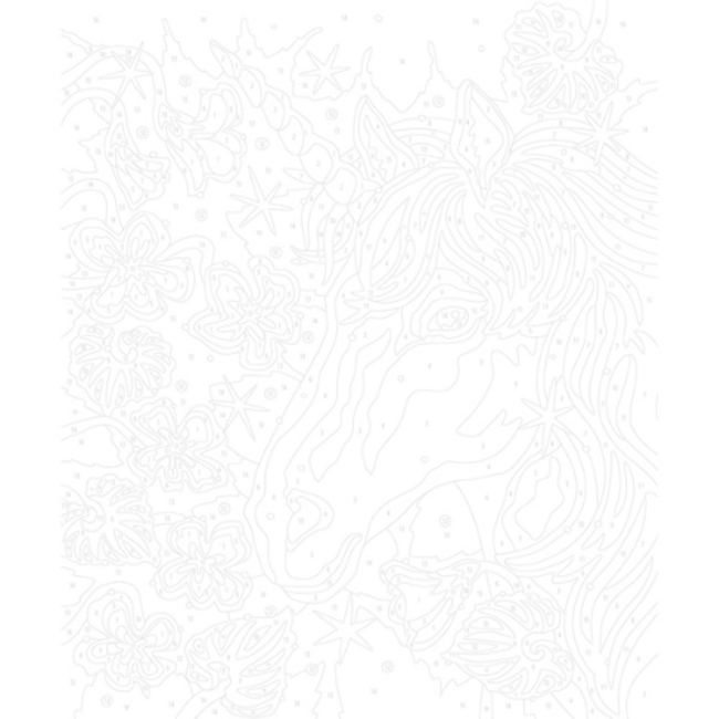 Janod Knutselen, Knutselpakketten - Atelier, Verven op nummer, Eenhoorns, 7+