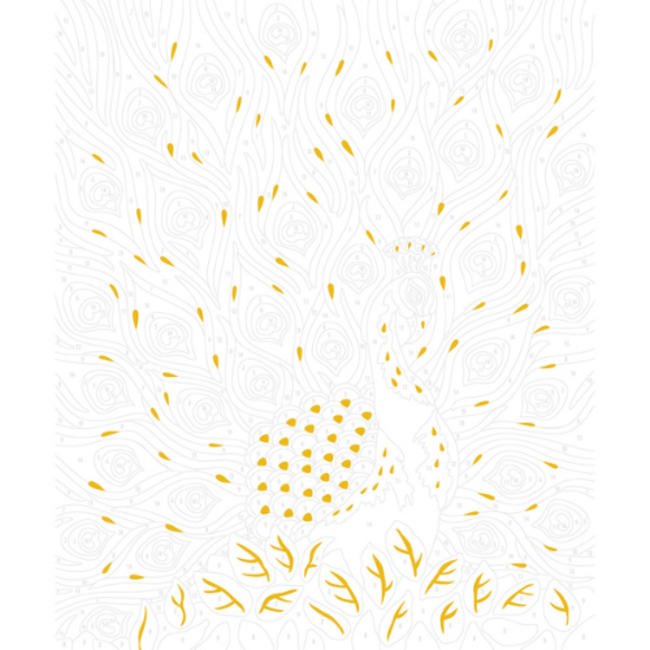 Janod Knutselen, Knutselpakketten - Atelier, Verven op nummer, Vogels, 7+