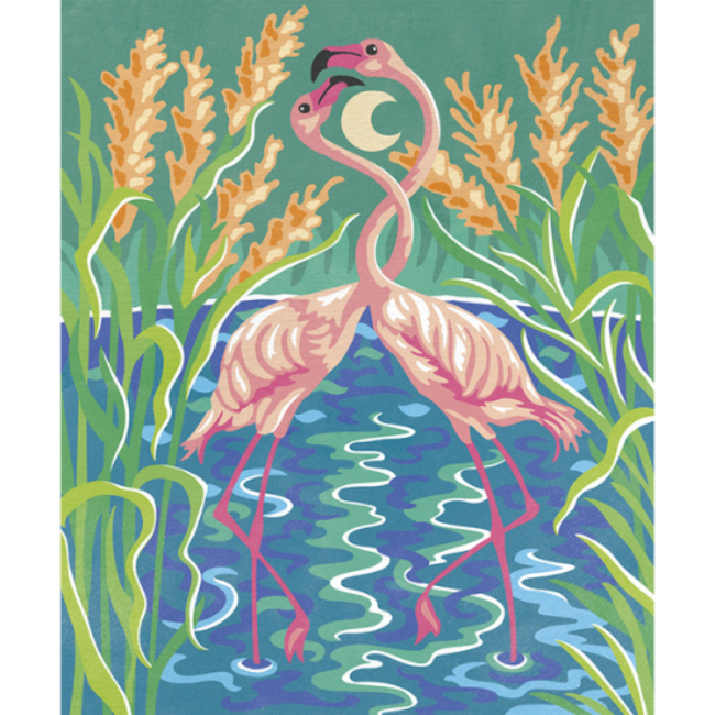 Janod Knutselen, Knutselpakketten - Atelier, Verven op nummer, Vogels, 7+