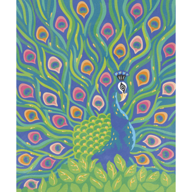 Janod Knutselen, Knutselpakketten - Atelier, Verven op nummer, Vogels, 7+