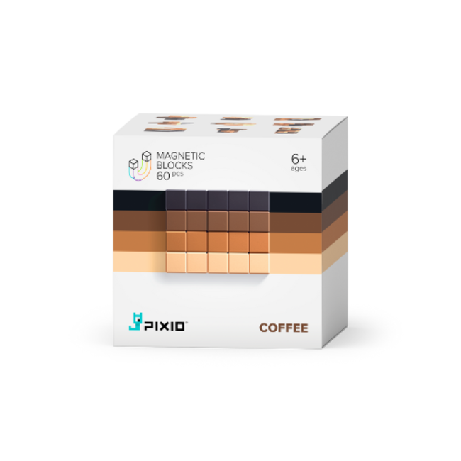 Pixio Pixio Magnetische bouwblokjes - Abstract Coffee, 60st.