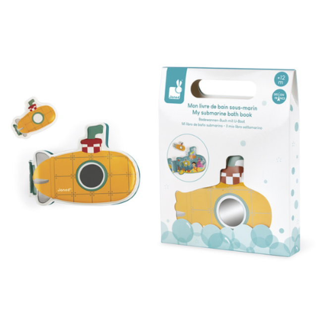 Janod Badspeelgoed - Badboek Mijn Duikboot, 1+
