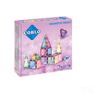 Coblo Magnetisch bouwset, Bouwspeelgoed - Coblo Pastel, 35st., 3+