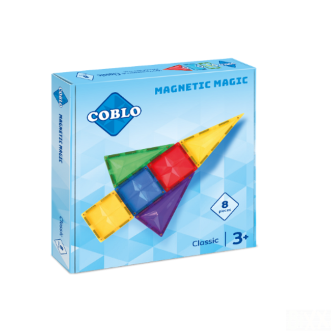 Coblo Magnetisch bouwset, Bouwspeelgoed - Coblo Classic, 8st., 3+