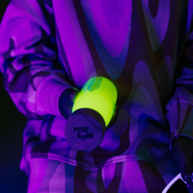 Petit Boum Sensorische fles - Sensory Bottle, Fluo Geel