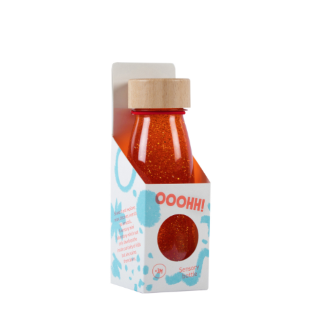 Petit Boum Sensorische fles - Sensory Bottle, Oranje