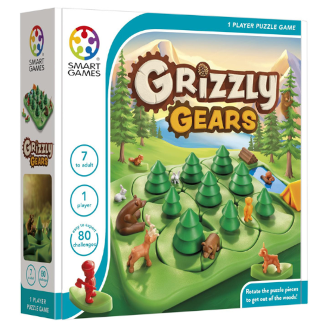 onbekend marmeren Verwisselbaar SmartGames Spellen, Braingames - Grizzly Gears, 7+ - Blik op Hout