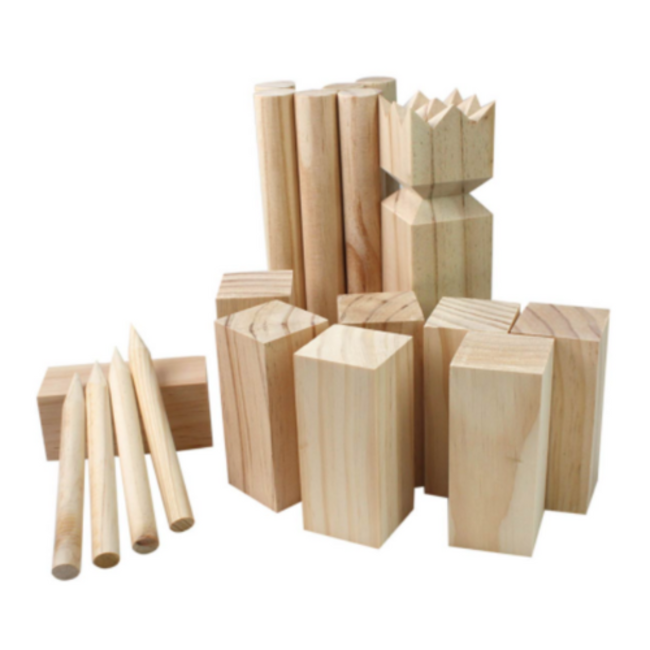 Buitenspeelgoed, Spellen - Kubb Viking houten werpspel