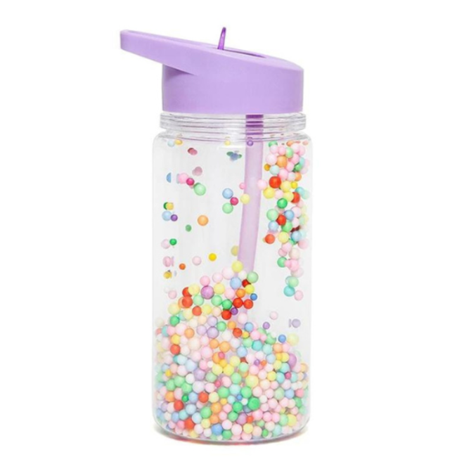 Petit Monkey Drinkfles - Lila, Macaron pops, 300 ml, 3+