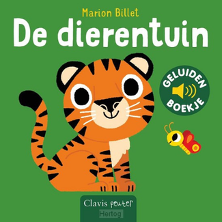 Clavis Boeken, Kartonboeken - Geluidenboek De dierentuin, 1+