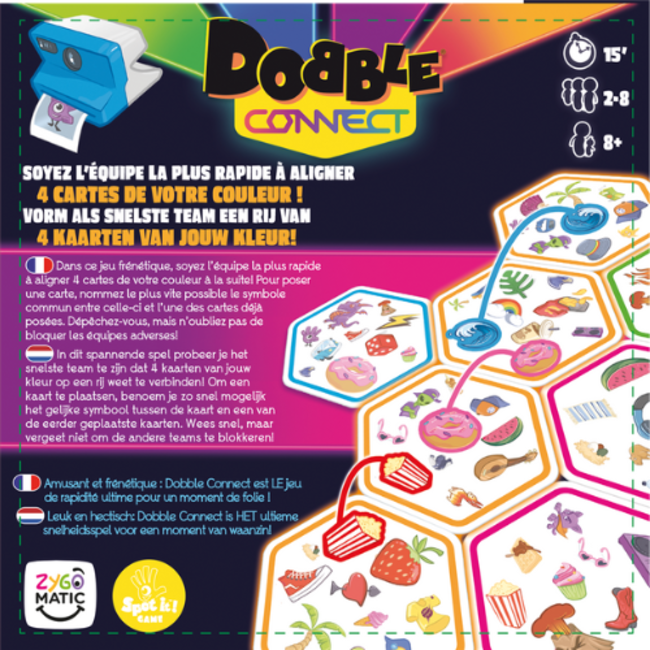 Spellen, Kaartspellen - Dobble Connect, 8+