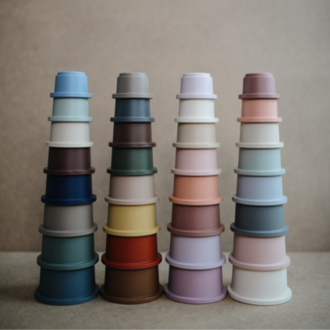 Mushie Babyspeelgoed - Stapelbekers original