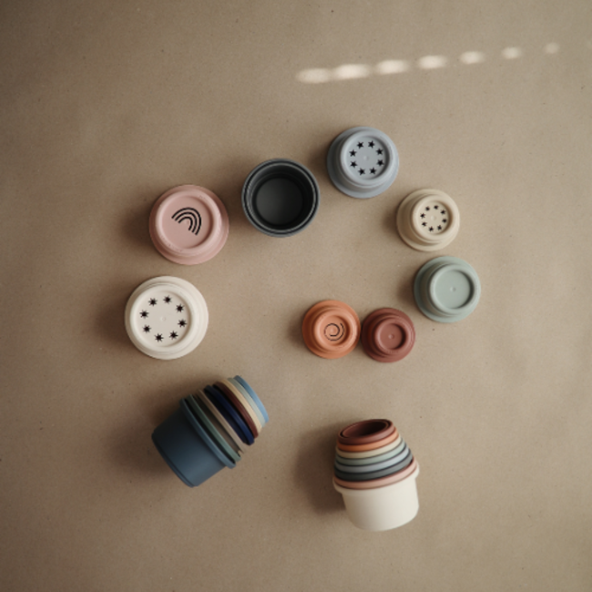 Mushie Babyspeelgoed - Stapelbekers original