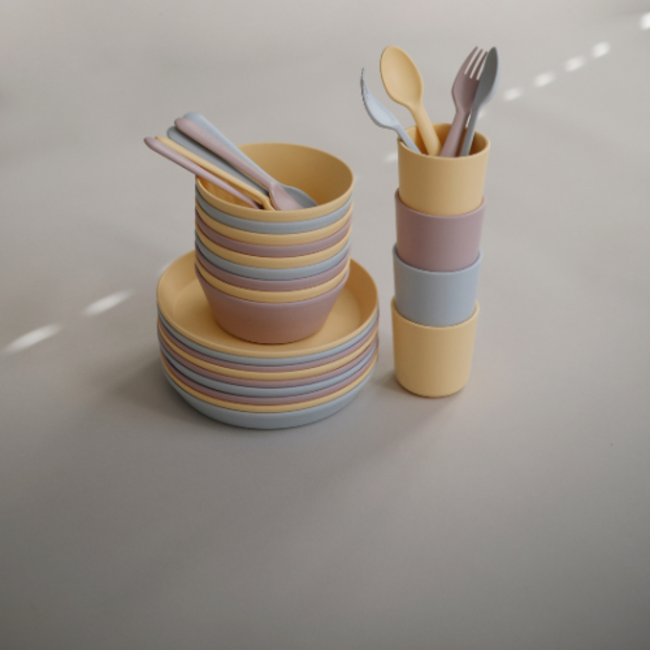 Mushie Kinderschaaltjes - Palet daffodil, set van 2