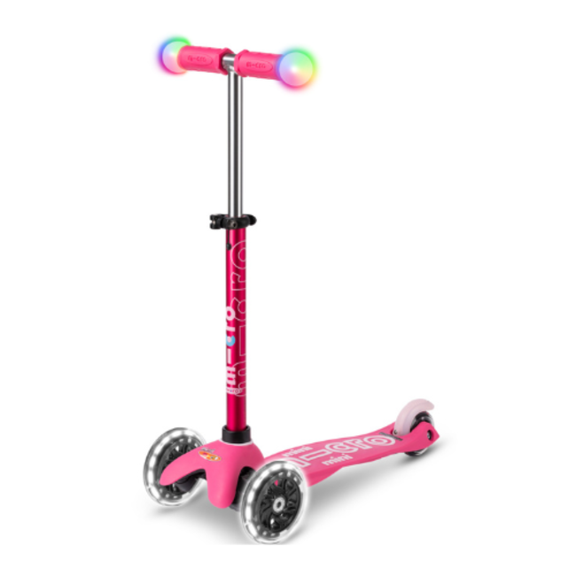 Microstep Micro Mini Step - Magic Roze, Deluxe LED, 2-6 jr.