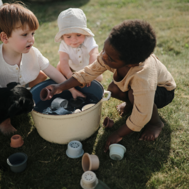 Mushie Babyspeelgoed - Stapelbekers forest