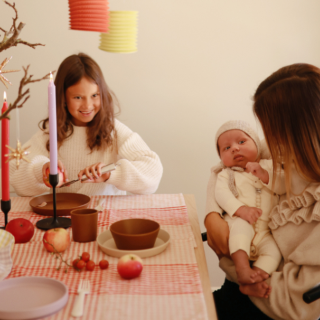 Mushie Kinderbeker - Caramel, set van 2