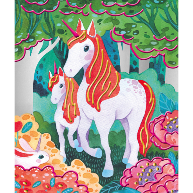 Janod Janod Atelier - 3D en Parelmoer schilderset Eenhoorns