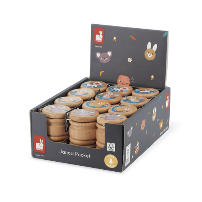 Janod Pocket - Tandendoosjes, assorti, 5+