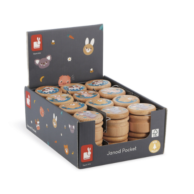 Janod Pocket - Tandendoosjes, assorti, 5+