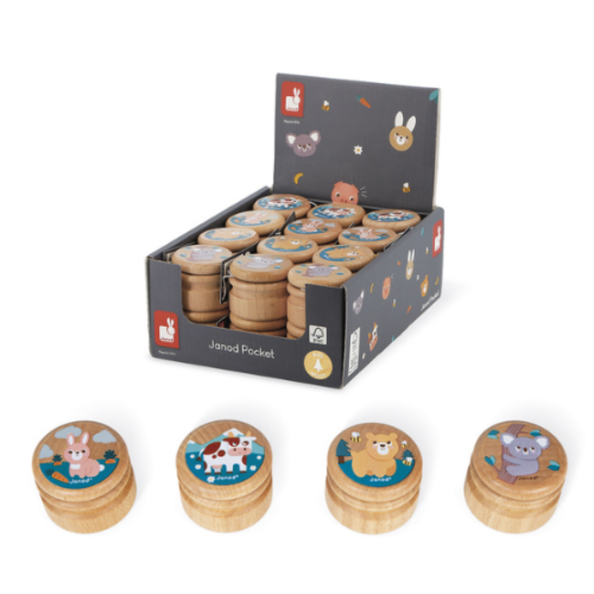 Janod Pocket - Tandendoosjes, assorti, 5+
