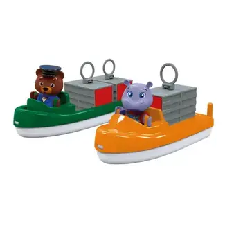 Aquaplay Buitenspeelgoed, Waterbaan accessoires - vrachtbootjes, 2st.