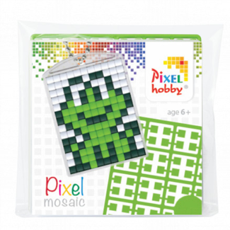 Pixelhobby Knutselen, Pixelhobby - Pixel sleutelhanger set Kikker, 6+
