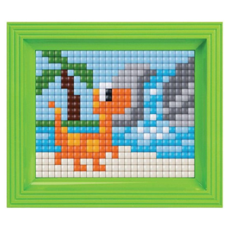 Pixelhobby Knutselen - Pixel XL Giftset met grondplaat - Dinosaurus