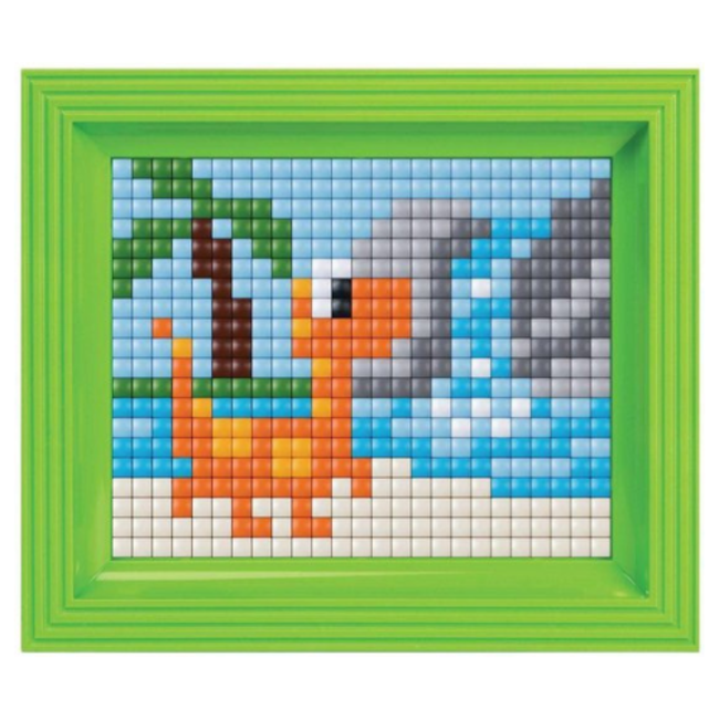 Pixelhobby Knutselen - Pixel XL Giftset met grondplaat - Dinosaurus