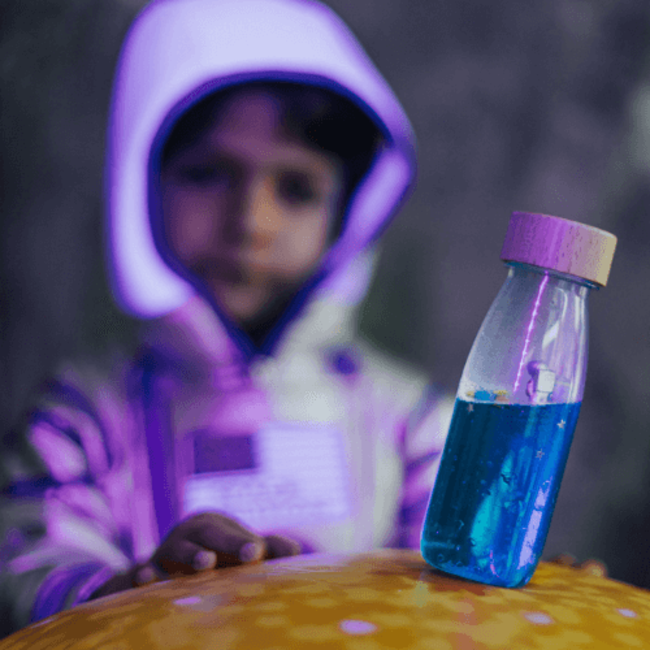 Petit Boum Sensorische fles - Spy Move Bottle, ruimte (universe)