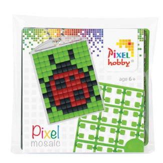 Knutselen, Pixelhobby - Pixel sleutelhanger set Ladybug, 6+