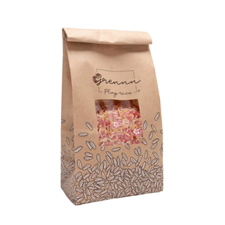 Grennn Sensorisch speelgoed, Speelrijst - Pink Flower mix, 500 gr.