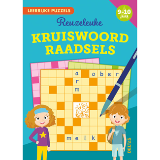 Deltas Boeken, Doeboeken - Leerrijke puzzels: Reuzeleuke kruiswoordraadsels, 9-10 jaar