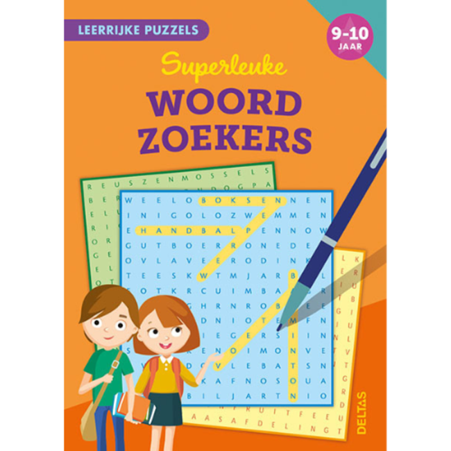 Deltas Boeken, Doeboeken - Leerrijke puzzels - Superleuke woordzoekers, 9-10 jaar