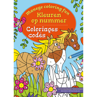 Deltas Boeken, Kleurboeken - Manege Coloring Fun: Kleuren op nummer