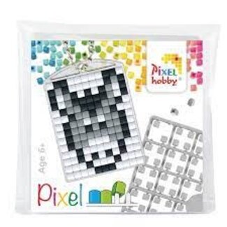 Knutselen, Pixelhobby - Pixel sleutelhanger set Ezel, 6+