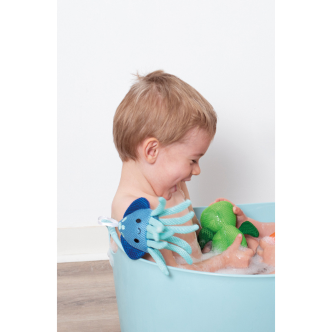 Janod Badspeelgoed - Badvriendjes Spons, Zeeschuim, assorti 10M+