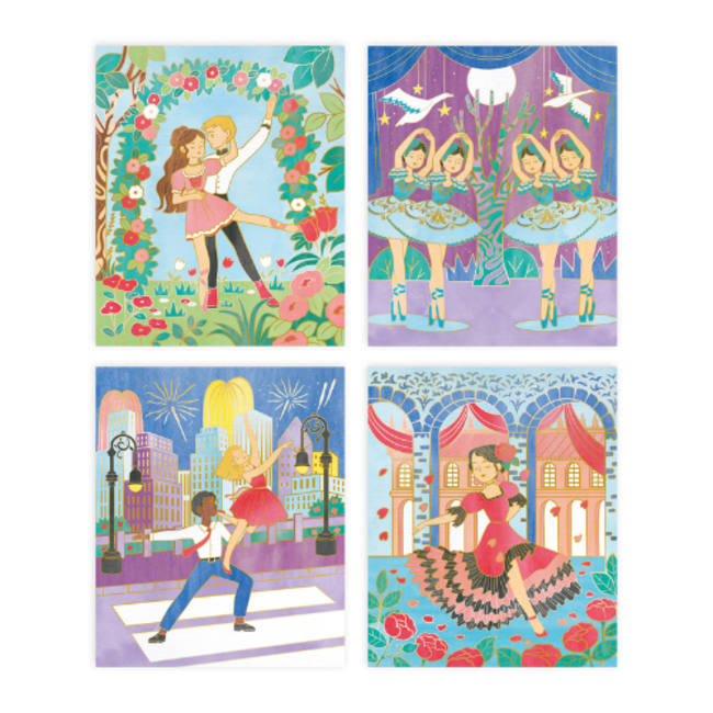 Janod Janod Atelier - Gouden plaatje Dansers verven