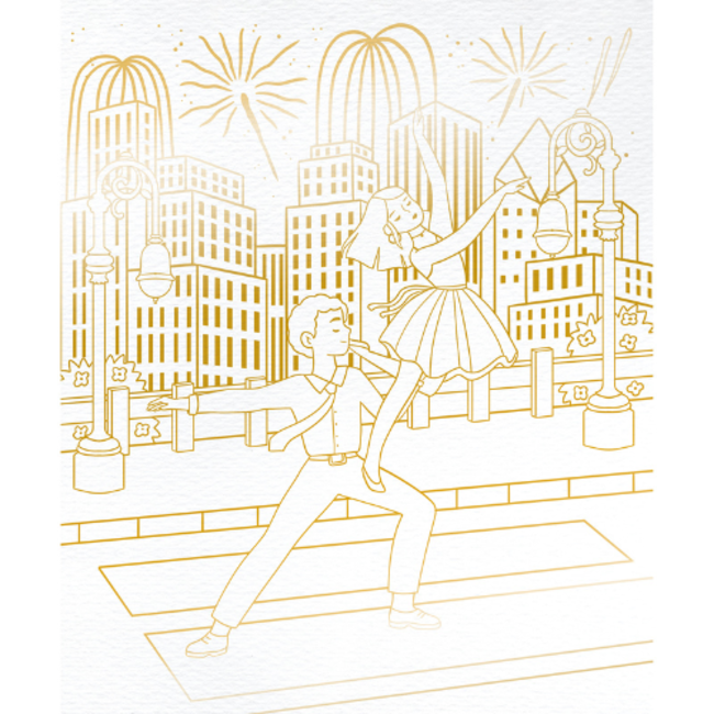 Janod Janod Atelier - Gouden plaatje Dansers verven