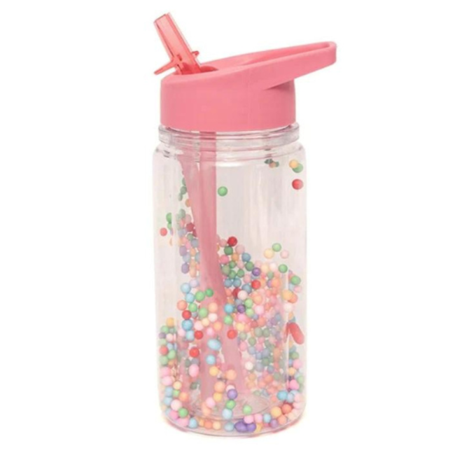 Petit Monkey Drinkfles - Roze, Macaron pops, Peony Pink, 300 ml, 3+