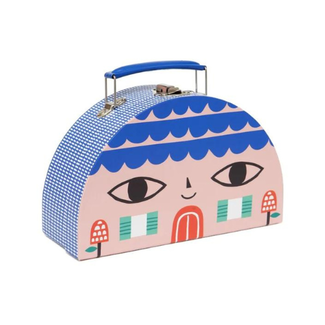 Petit Monkey Koffer - kinder koffer, Klein huis en vogel, los 1x