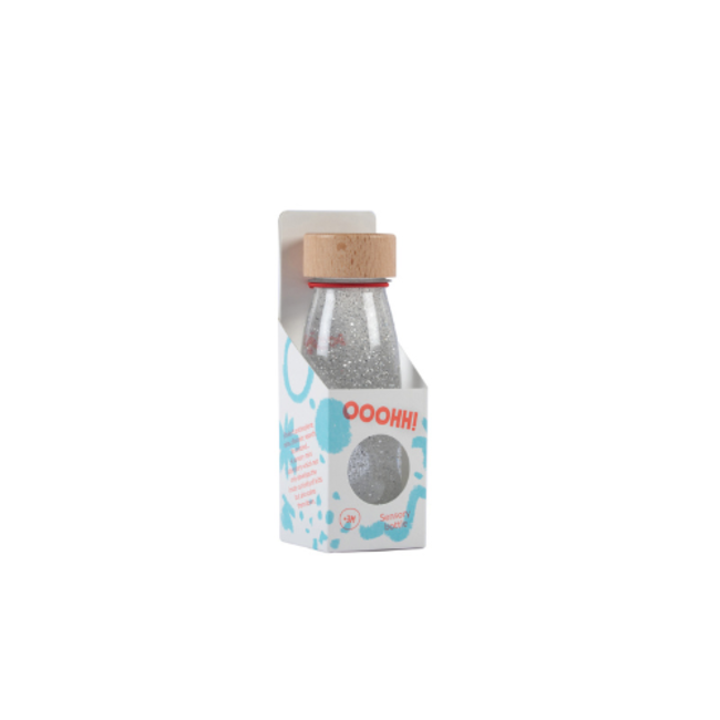 Petit Boum Sensorische fles - Sensory Bottle, Zilver