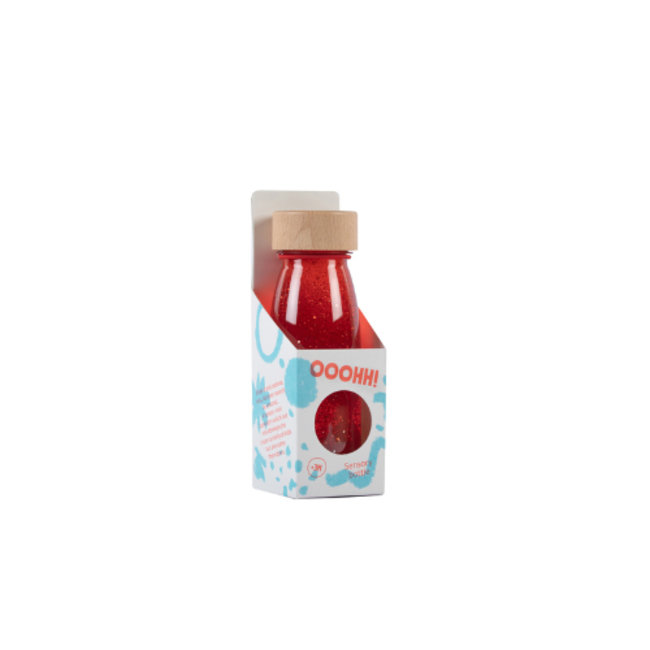 Petit Boum Sensorische fles - Sensory Bottle, Rood