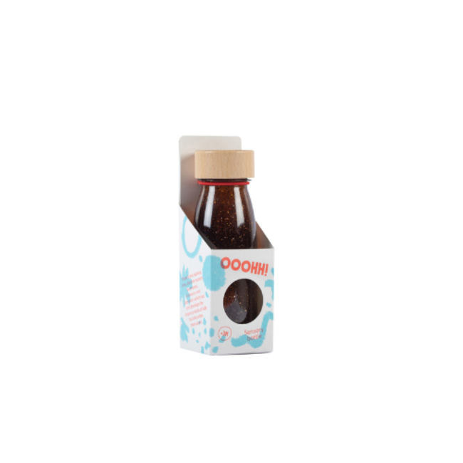 Petit Boum Sensorische fles - Sensory Bottle, Bruin