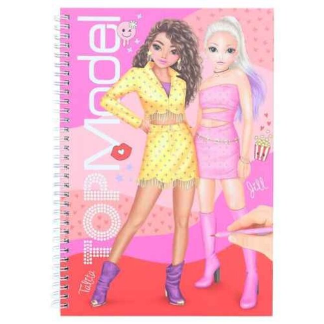 TOPModel Boeken, Kleurboeken - TOPModel kleurboek met kleurpotloden