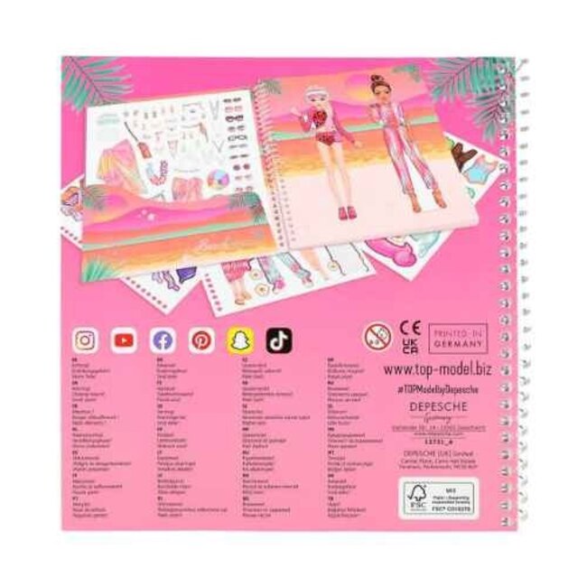 TOPModel Boeken, Stickerboeken - TOPModel Dress Me Up stickerboek, HOLIDAY
